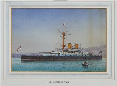 Lot 1210 - William Frederick Mitchell  (1845-1914) Pair of watercolours Camperdown and Victorian