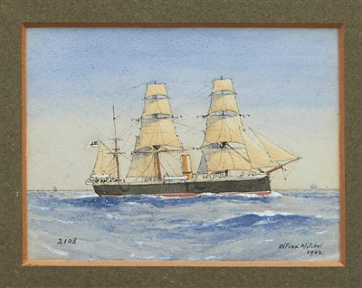 Lot 1211 - William Frederick Mitchell  (1845- 1914) watercolour, Caliope