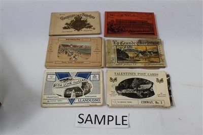 Lot 2475 - Postcards in envelopes and booklets plus some photographs including in a Victorian album.