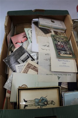 Lot 2482 - Ephemera in two boxes