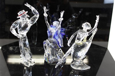 Lot 2123 - Three Swarovski crystal Magic of Dance figures - Isadora 2002, Antonio 2003 and Anna 2004