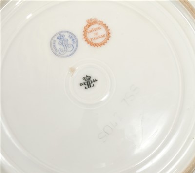 Lot 57 - King Louis Philippe of France – Sèvres porcelain plate from The Royal hunting service