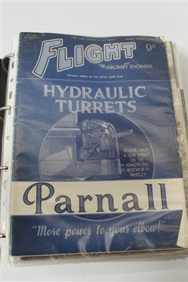 Lot 2456 - Selection of 1940s Flight magazines in folder