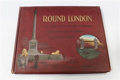 Lot 2474 - Stamps - G.B. and World selection in albums and loose - including Hong Kong, China, etc, plus selection of books Queen Victoria's Reign and Round London and Round The World (qty)