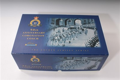Lot 105 - Britain Collectors’ Club Golden Jubilee 50th Anniversary model Coronation State Coach with instructions