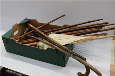 Lot 3813 - Lot of mixed walking sticks