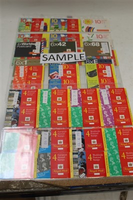 Lot 2487 - Stamps - selection of G.B. booklets - including first and second class, Europe, Worldwide and others, all unused