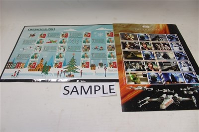 Lot 2492 - Stamps - G.B. selection of Smilers sheets in folders and loose