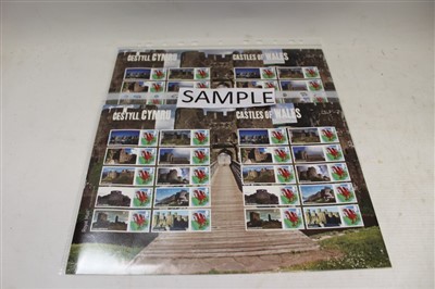 Lot 2492 - Stamps - G.B. selection of Smilers sheets in folders and loose