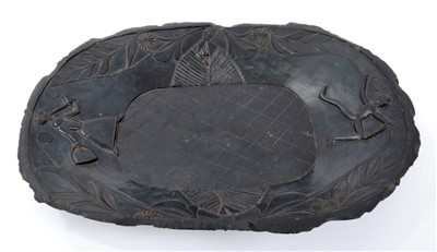 Lot 810 - Rare 19th century Haida argillite platter