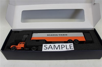 Lot 2868 - Diecast Tekno boxed selection of Scania lorries and trailers (6)