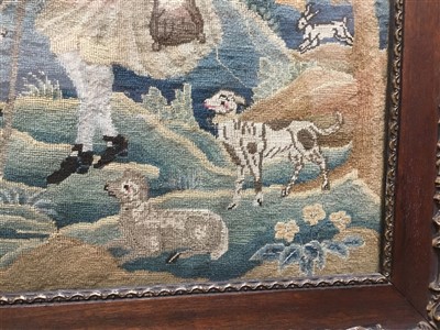 Lot 823 - Fine quality 19th century needlework picture