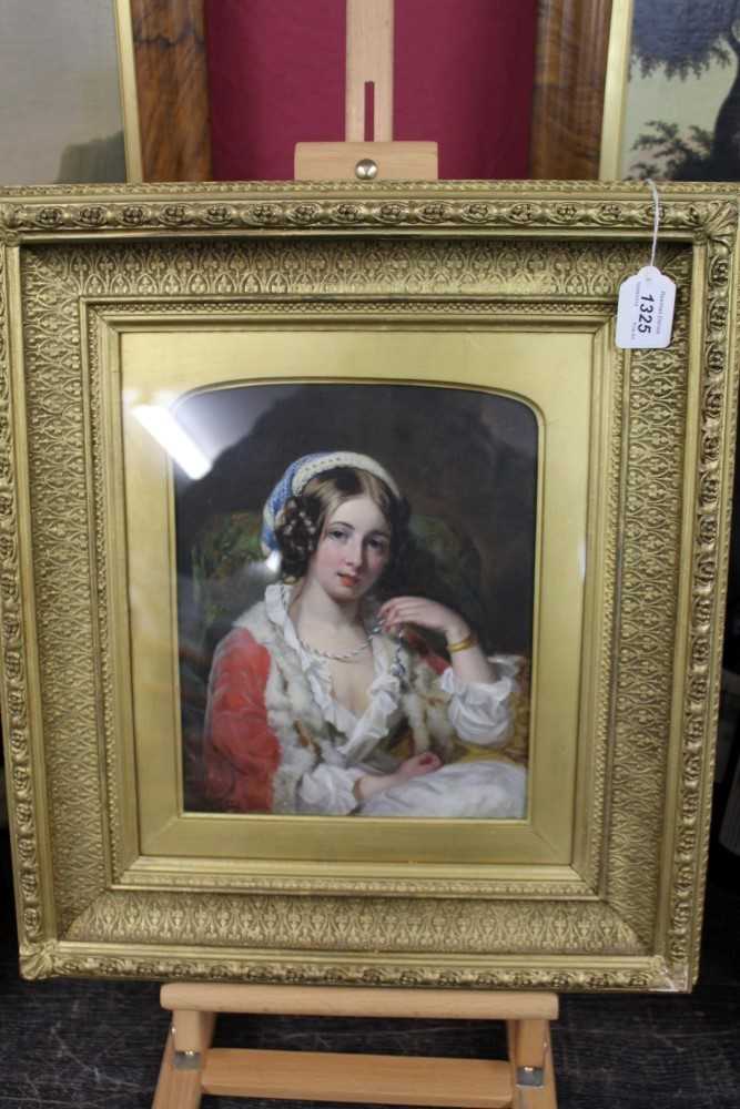 Lot 995 - Charles Baxter oil  portrait of a woman