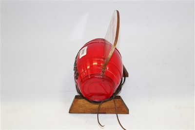 Lot 3692 - 1960s Watneys Red Barrel advertising bar lamp