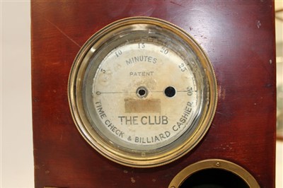 Lot 3670 - Early 20th Century mahogany cased billiard timer
