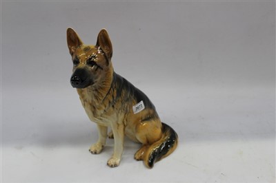 Lot 3673 - Beswick fireside Alsatian model