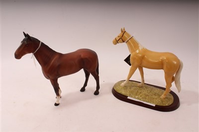 Lot 2161 - Royal Doulton model horse – Palomino and a Beswick horse – The Winner (2)