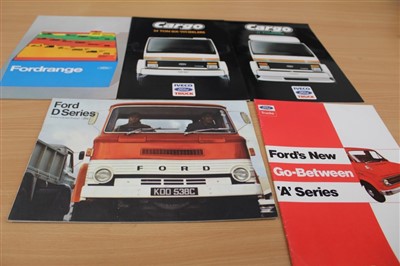 Lot 2956 - Collection of old truck sales brochures – including Leyland, Morris, etc