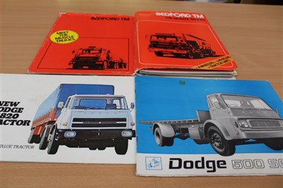 Lot 2956 - Collection of old truck sales brochures – including Leyland, Morris, etc