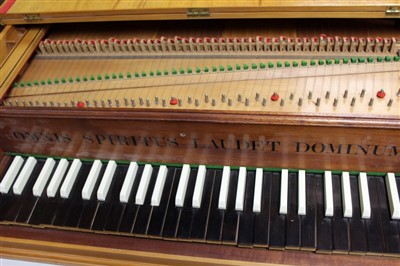 Lot 3820 - Harpischord made by Georgian Harpischords of Alresford, circa 1977 