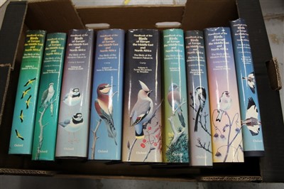 Lot 2509 - Books – Handbook of The Birds of Europe, The Middle East and North Africa – The Birds of The Western Palearctic – complete in nine volumes, 1977 – 1994 – all with dust wrappers