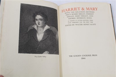 Lot 2513 - Books – Golden Cockerel Press 1944 Harriet and Mary no. 440 of 500 (letters published for the first time with the Sagas of Olaf…and Harald The Tyrant Chiswick Press 1911 (2)