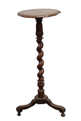 Lot 1405 - Fine late 17th century William & Mary walnut candle stand