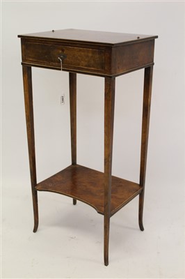 Lot 1407 - George III burr yew worktable