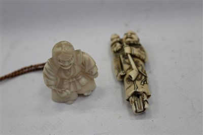 Lot 3687 - 19th century Japanese carved ivory netsuke