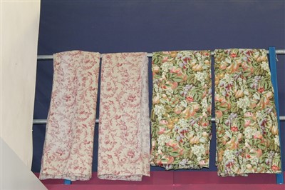 Lot 3096 - Two pairs of vintage Curtains