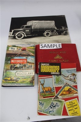 Lot 2507 - Ephemera selection – including Post Office Telephones 30
cwt lorry real photograph, various motoring books, stamps, etc