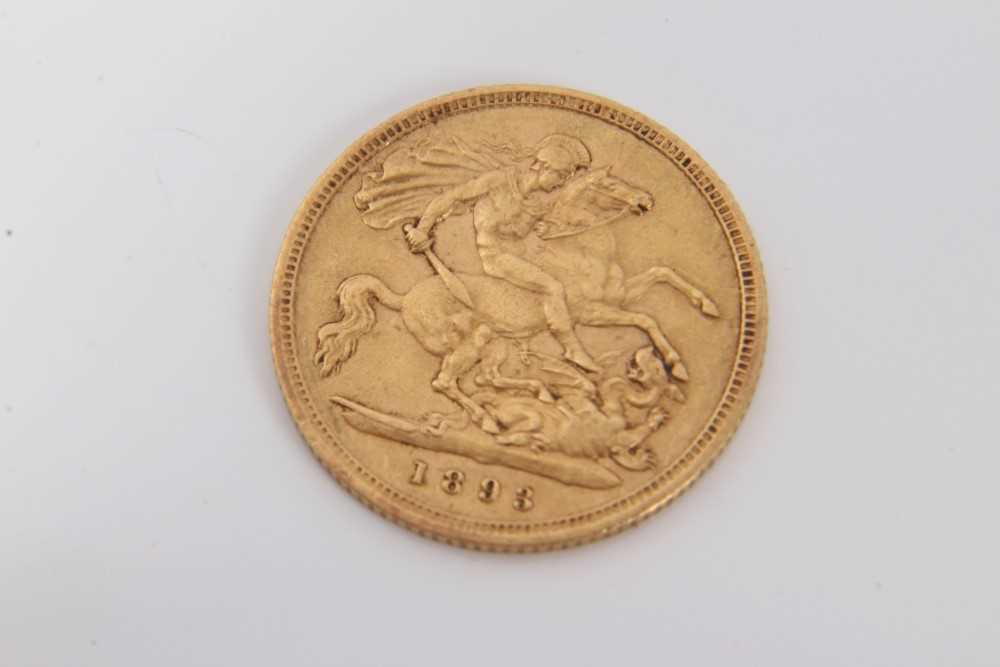 Lot 3308 - Victorian gold half Sovereign, 1893