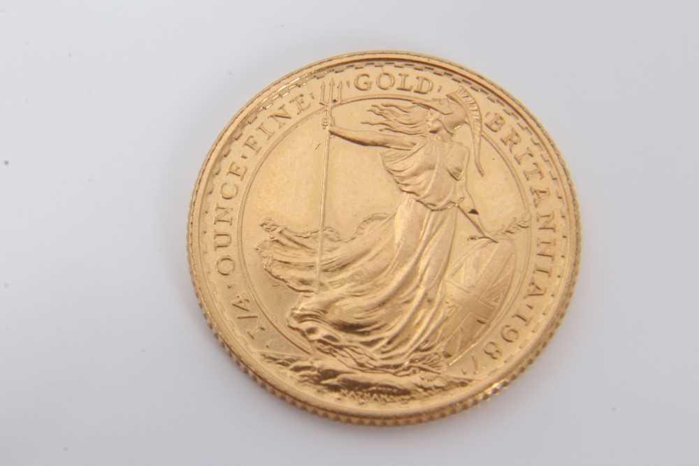 Lot 3309 - Elizabeth II gold 25 Pounds coin, 1987