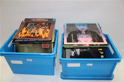 Lot 3707 - Two boxes of LP records – including The Ventures and Chris Speeding