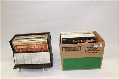 Lot 3710 - Vintage case of LP records – including Johnny and the Hurricanes, together with box of LP’s including Gene Pitney