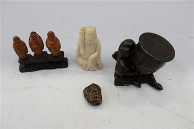 Lot 3726 - Japanese carved soapstone netsuke