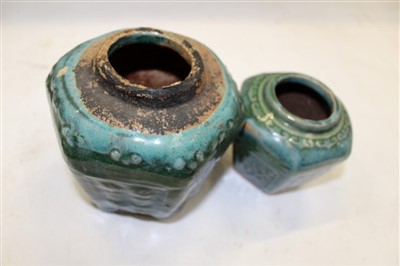 Lot 3742 - Antique Chinese glazed pottery vessel