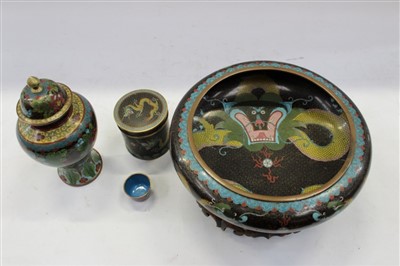 Lot 3744 - Japanese cloisonné bowl