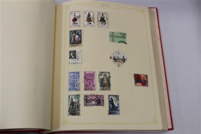 Lot 2533 - Stamps – G.B. collection in album – including postal stationary 1d red Imperfs. on cover, later FDC’s and presentation packs, plus some World albums