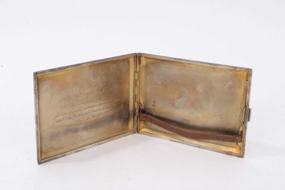 Lot 120 - Silver Royal Presentation Cigarette Case from H.R.H. Princess Alice, together with book. Provenance: Ex. Argyll Elkin Collection, sold by these rooms 19th November 2013, lot 42