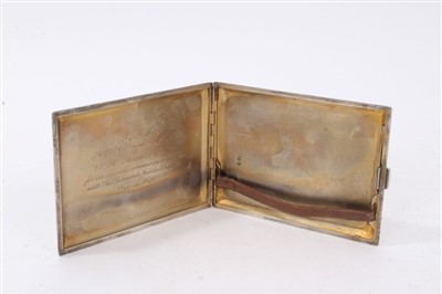 Lot 120 - Silver Royal Presentation Cigarette Case from H.R.H. Princess Alice, together with book. Provenance: Ex. Argyll Elkin Collection, sold by these rooms 19th November 2013, lot 42