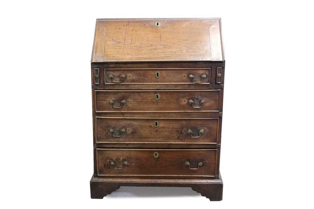 Lot 1449 George Iii Oak Bureau Of Small Proportions
