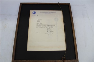 Lot 2537 - Space interest: Rare 1969 signed photograph of the Apollo moon-landing crew