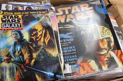 Lot 2895 - Star Wars selection of vintage comics, plus other film related books and various Marvel comics