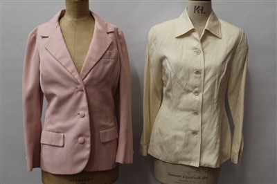 Lot 3100 - Ladies' vintage clothing. Mixed lot of 1920's 30's and 1960's Pinks and Creams