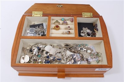 Lot 3409 - Collection of silver jewellery various