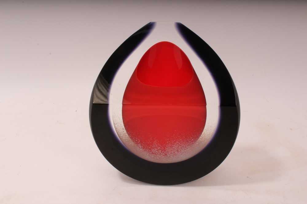 Lot 2207 - Pavel Havelka limited edition art glass sculpture – Nightfall no. 12 of 30, signed, with certificate