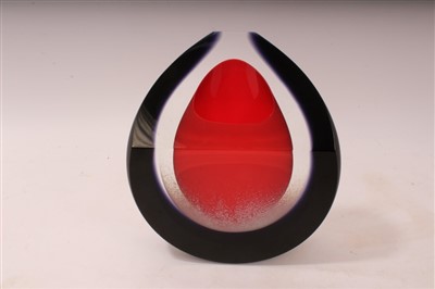 Lot 2207 - Pavel Havelka limited edition art glass sculpture – Nightfall no. 12 of 30, signed, with certificate