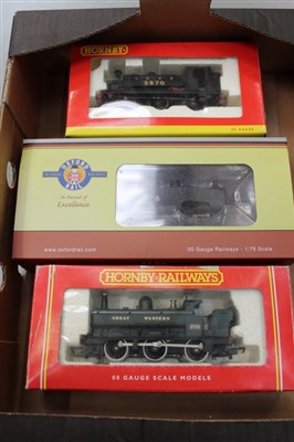 Lot 2915 - Railway - Hornby 00 gauge 0-6-0 Great Western 2783 locomotive, 0-6-0 LNER 3970, Oxford Rail 0-6-0 locomotive 68987 - all boxed (3)