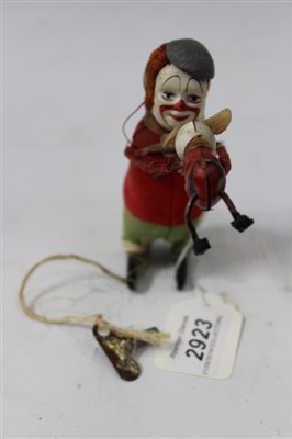 Lot 2923 - Schuco - clockwork model of a clown and a somersaulting mouse, with key